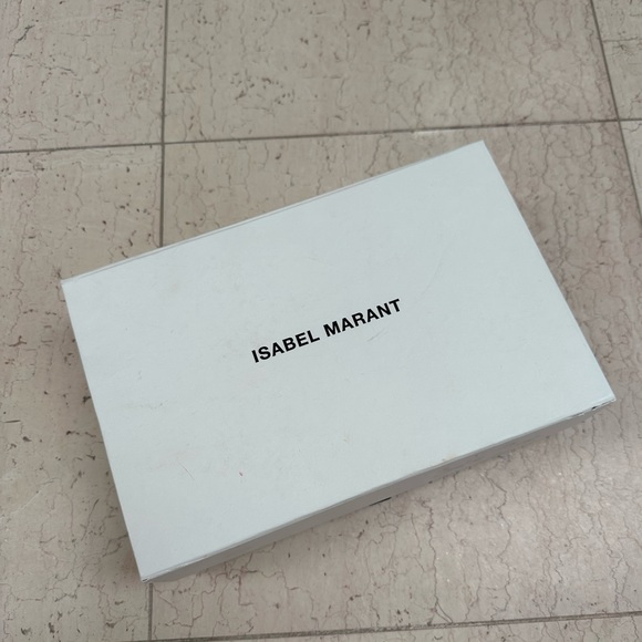 Isabel Marant Black Suede Eyelet Studded Ankle Wrap Linzy Flats - Picture 16 of 16